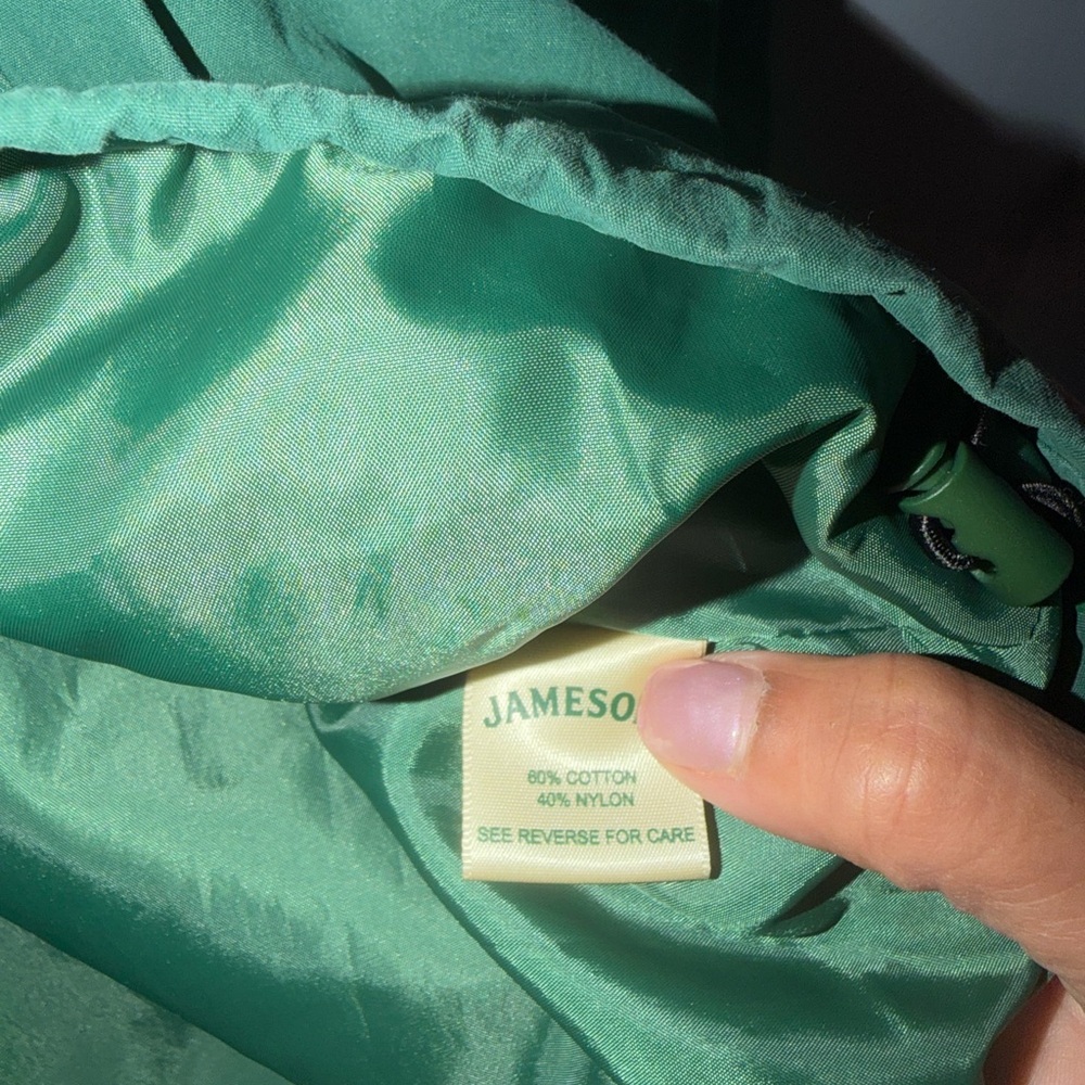 Jameson Forest Green Pullover Jacket,Large! Right… - image 8